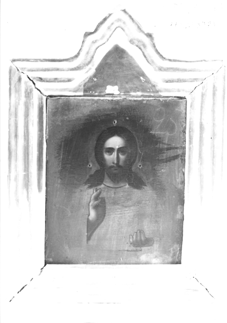 Cristo benedicente (dipinto) - ambito slavo (seconda metà sec. XIX)