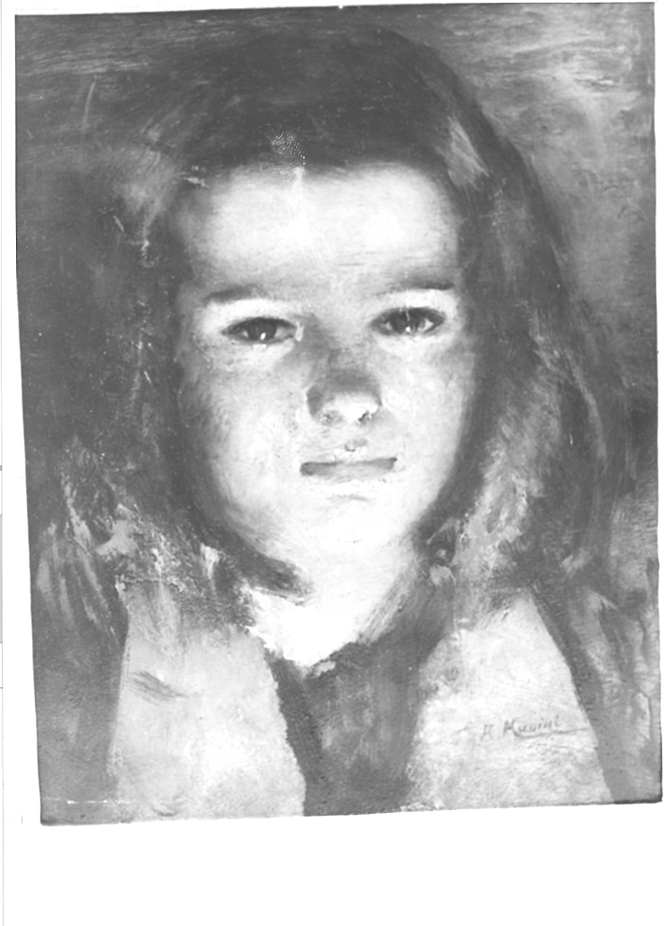 ritratto di bambina (dipinto) di Mussini Augusto detto fra' Paolo (inizio sec. XX)