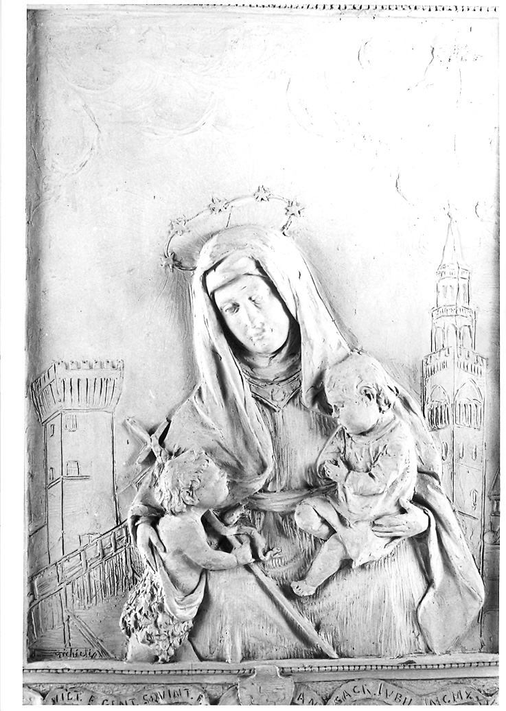 Madonna con Bambino (rilievo) di Michieli Giuseppe (sec. XX)