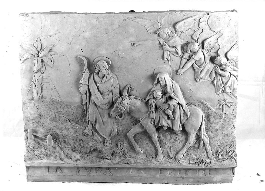 fuga in Egitto (rilievo) di Michieli Giuseppe (inizio sec. XX)