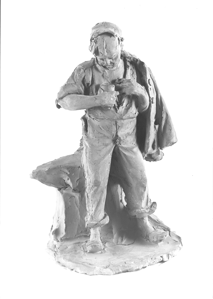 figura maschile (scultura) di Michieli Giuseppe (inizio sec. XX)
