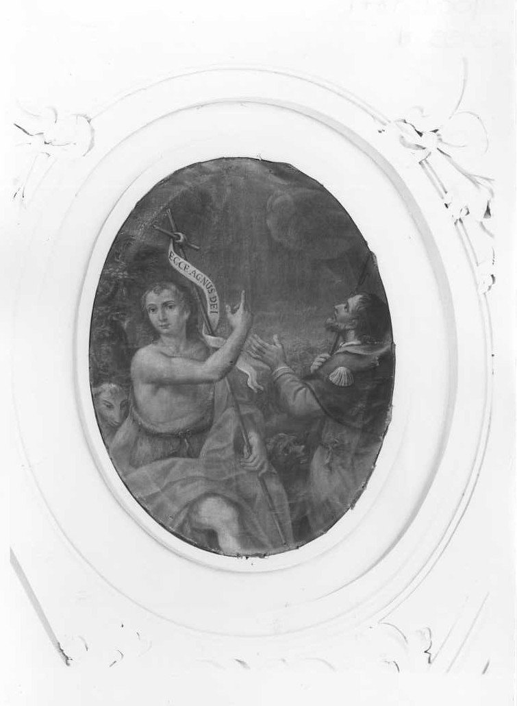 San Giovanni Battista e San Rocco (dipinto, elemento d'insieme) di Ferri Gianfrancesco (sec. XVIII)
