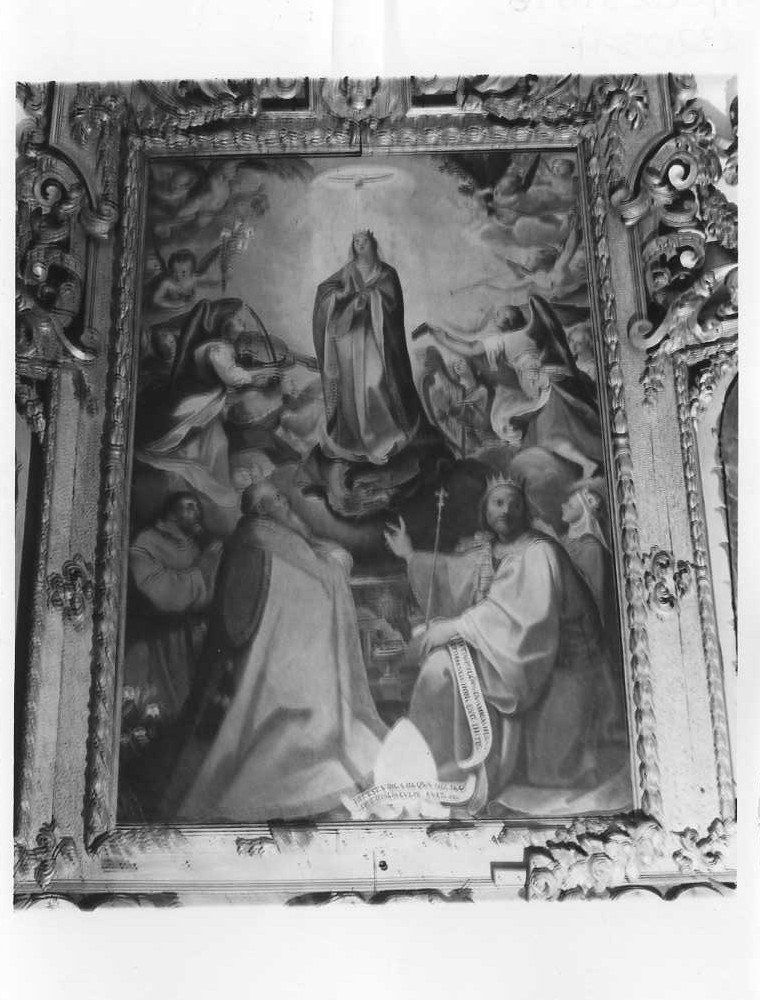 Madonna in gloria (dipinto) di Picchi Giorgio (sec. XVI)