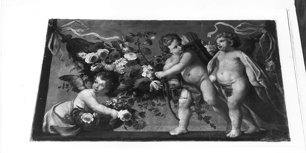 baccanale di putti (dipinto) di Valeri Domenico Luigi (attribuito) (sec. XVIII)