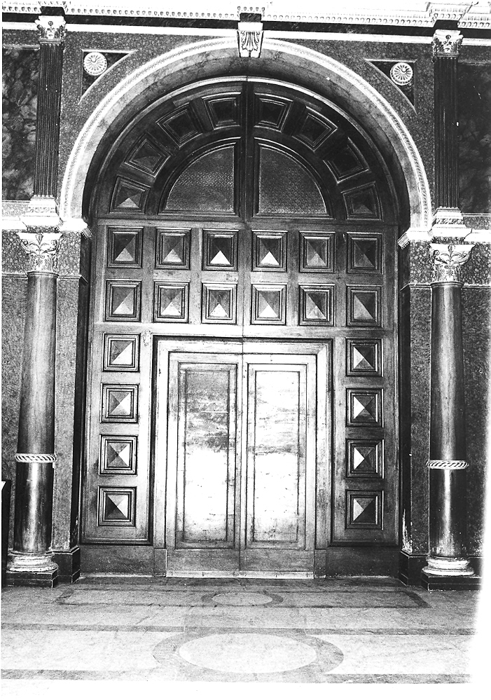 bussola d'ingresso - bottega marchigiana (sec. XIX)