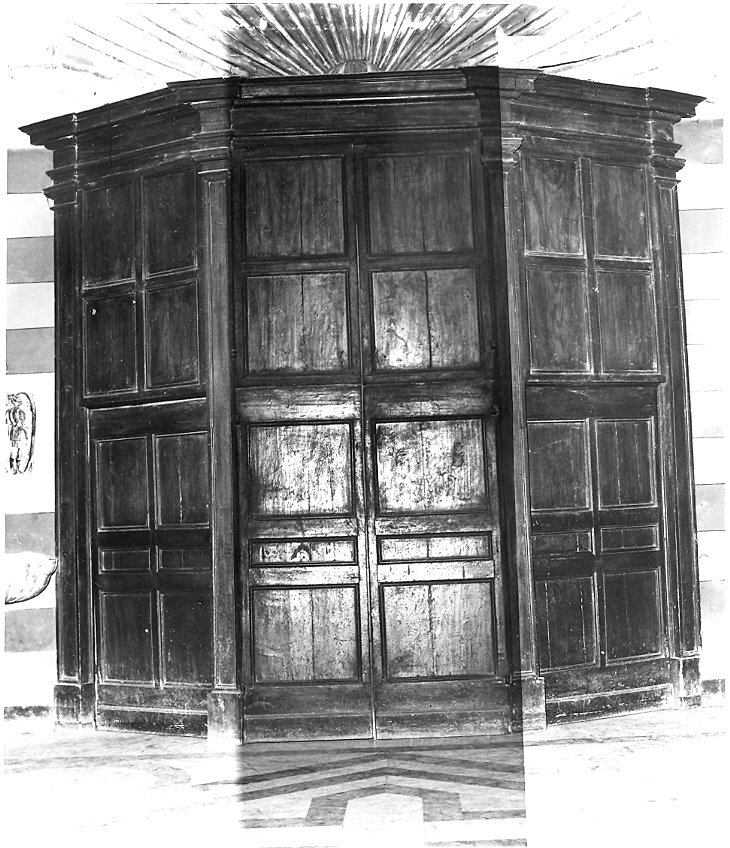 bussola d'ingresso - bottega marchigiana (sec. XIX)