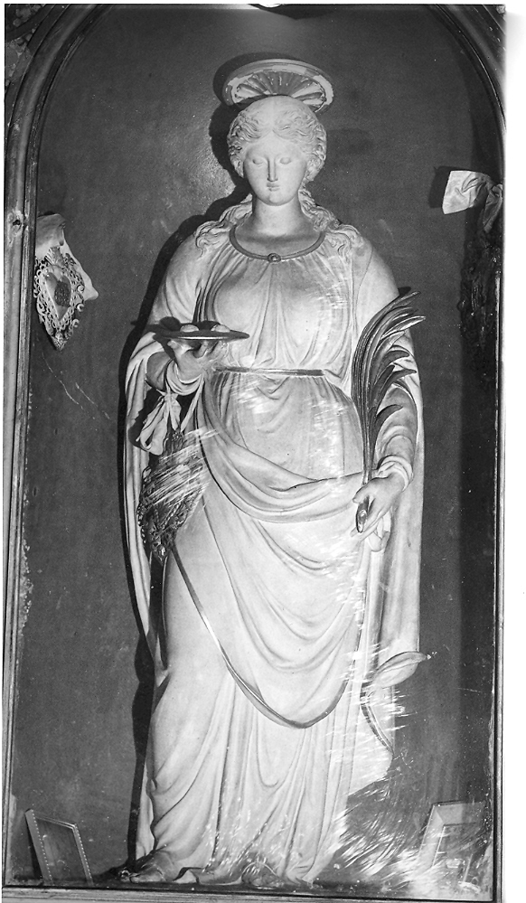 Santa Lucia (scultura) di Paci Giorgio (attribuito) (sec. XIX)