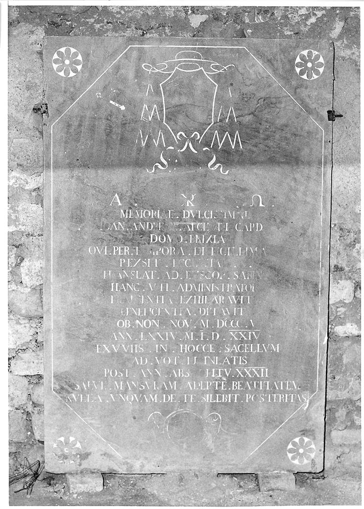 lapide tombale - bottega marchigiana (sec. XIX)