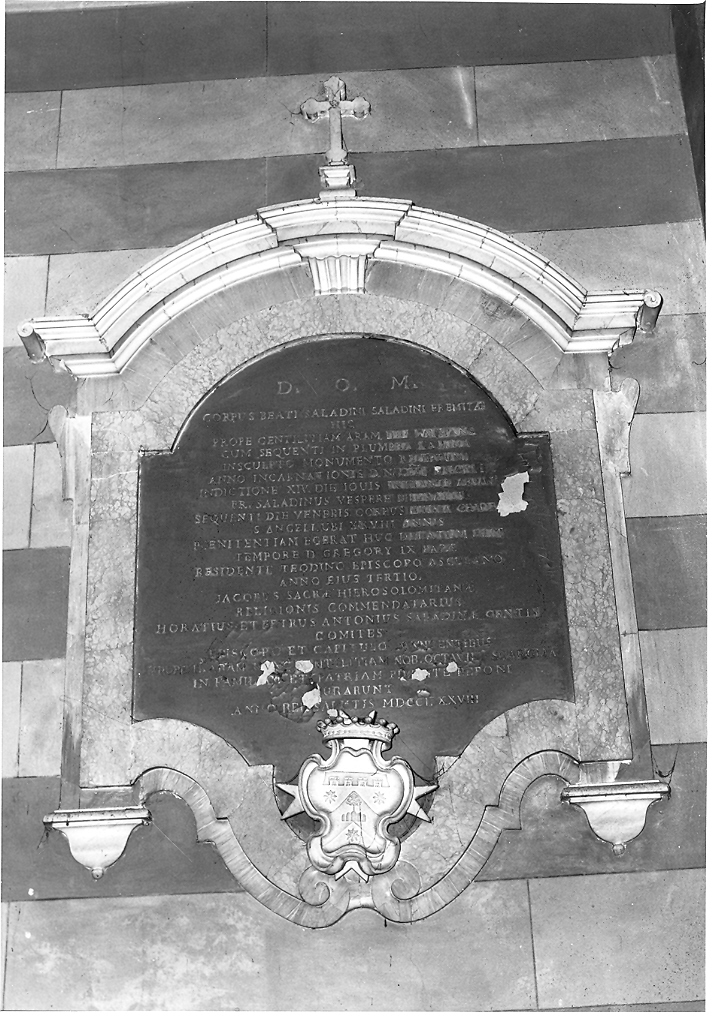 lapide tombale - bottega marchigiana (sec. XVIII)