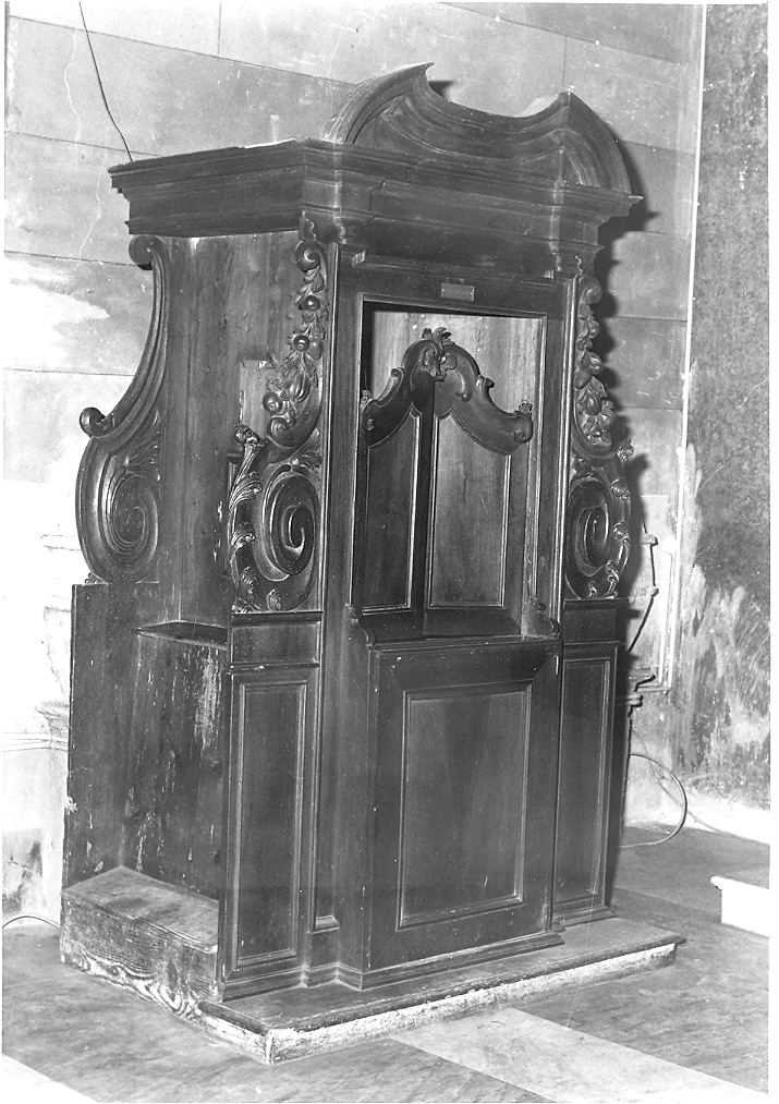 confessionale, coppia - bottega marchigiana (fine/inizio secc. XVIII/ XIX)