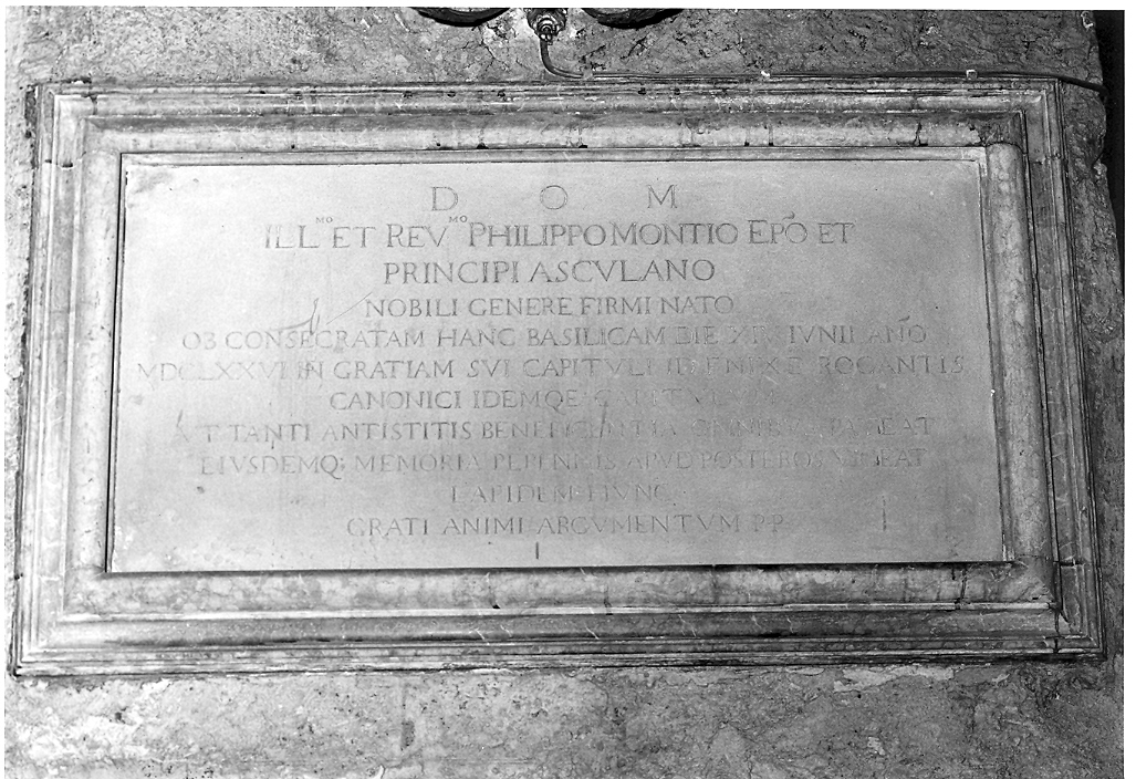 lapide - bottega marchigiana (sec. XVII)