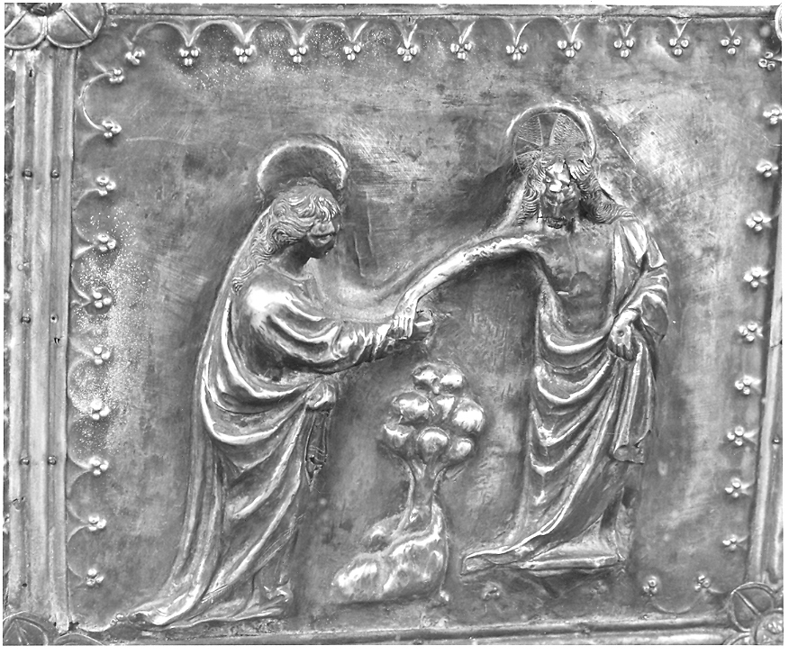 incredulità di San Tommaso (placchetta, elemento d'insieme) - bottega marchigiana (fine/inizio secc. XIV/ XV)