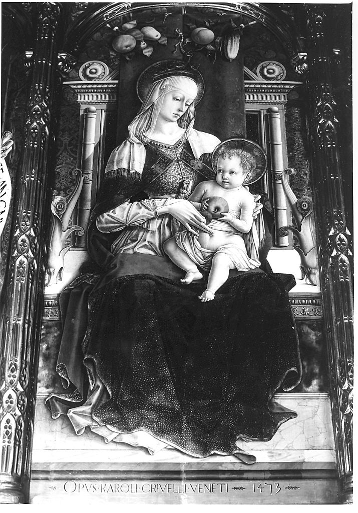 Madonna con Bambino e Santi (polittico, insieme) di Crivelli Carlo (sec. XV)