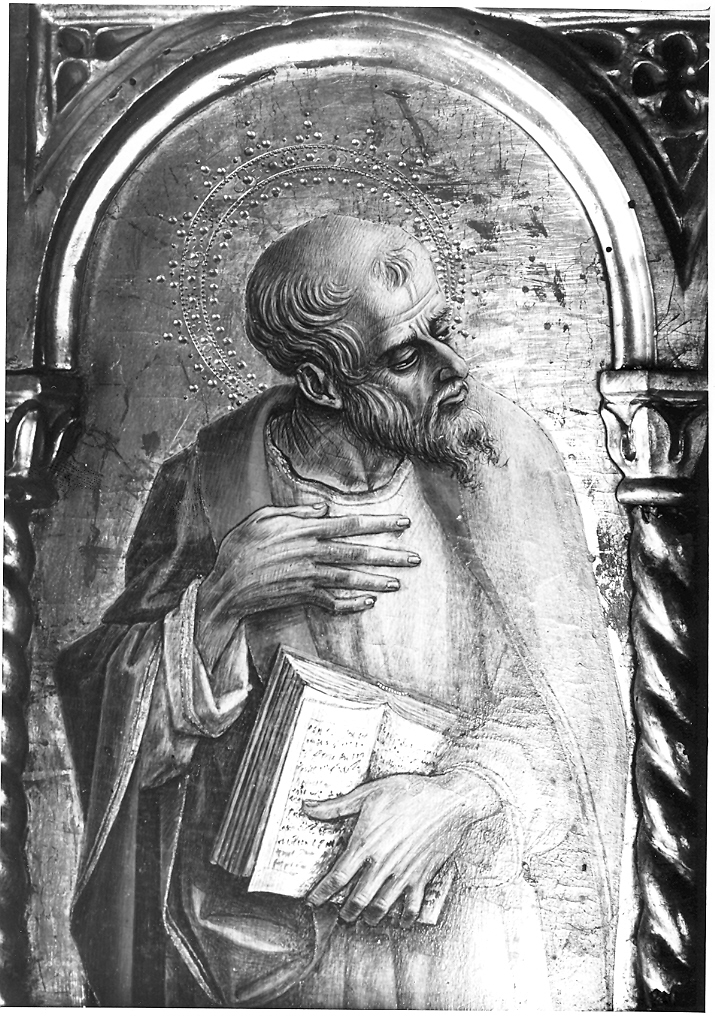 San Matteo Evangelista (dipinto, elemento d'insieme) di Crivelli Carlo (sec. XV)