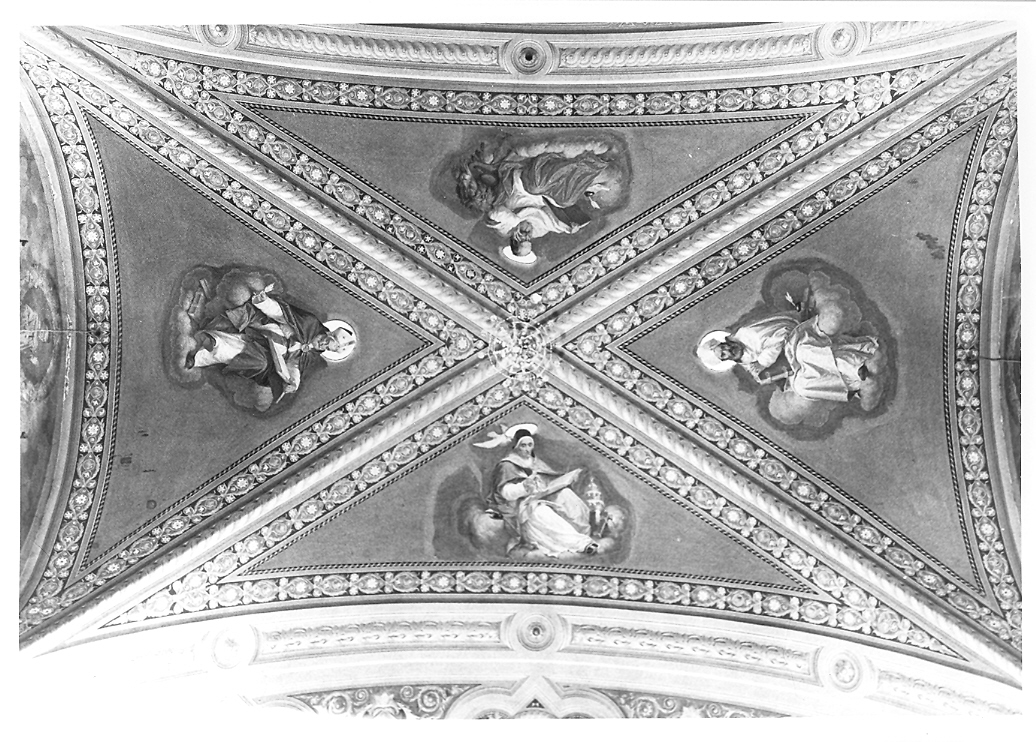 Dottori della chiesa (dipinto) di Mariani Cesare (sec. XIX)