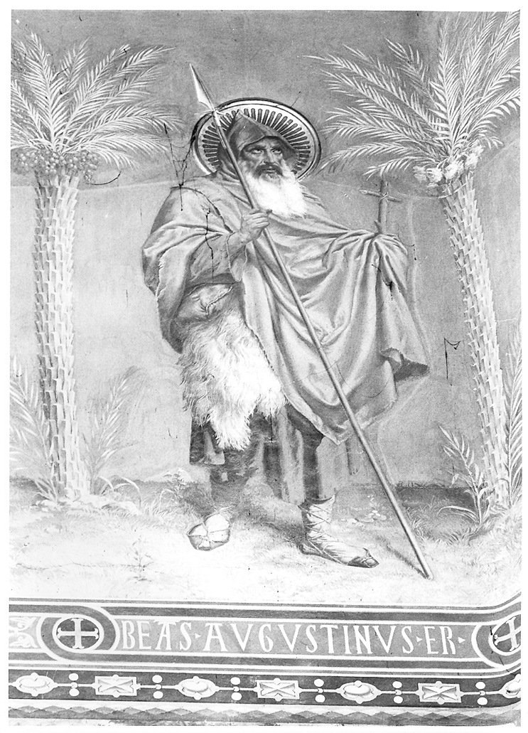Beato Agostino eremita (dipinto) di Mariani Cesare (sec. XIX)