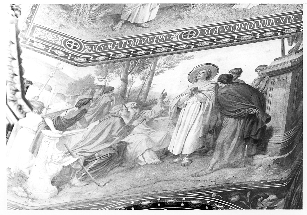 conversione di San Emidio (dipinto) di Mariani Cesare (sec. XIX)