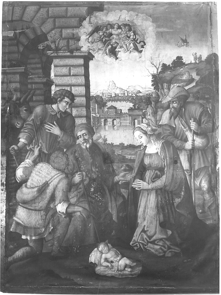 natività di Gesù (dipinto) di G. Andrea da Caldarola (sec. XVI)