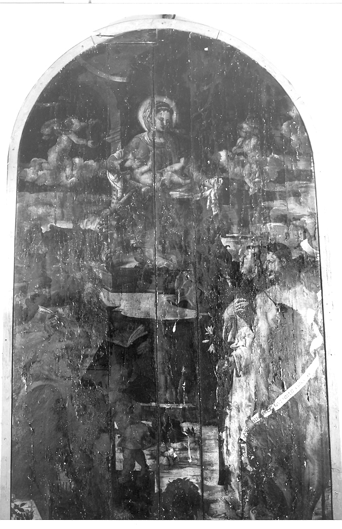 Madonna con Bambino e Santi (dipinto) - ambito marchigiano (sec. XVI)