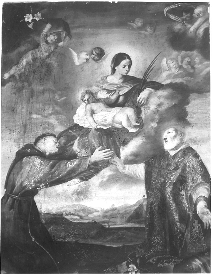 Madonna con Bambino e Santi (dipinto) di Trasi Ludovico (sec. XVII)