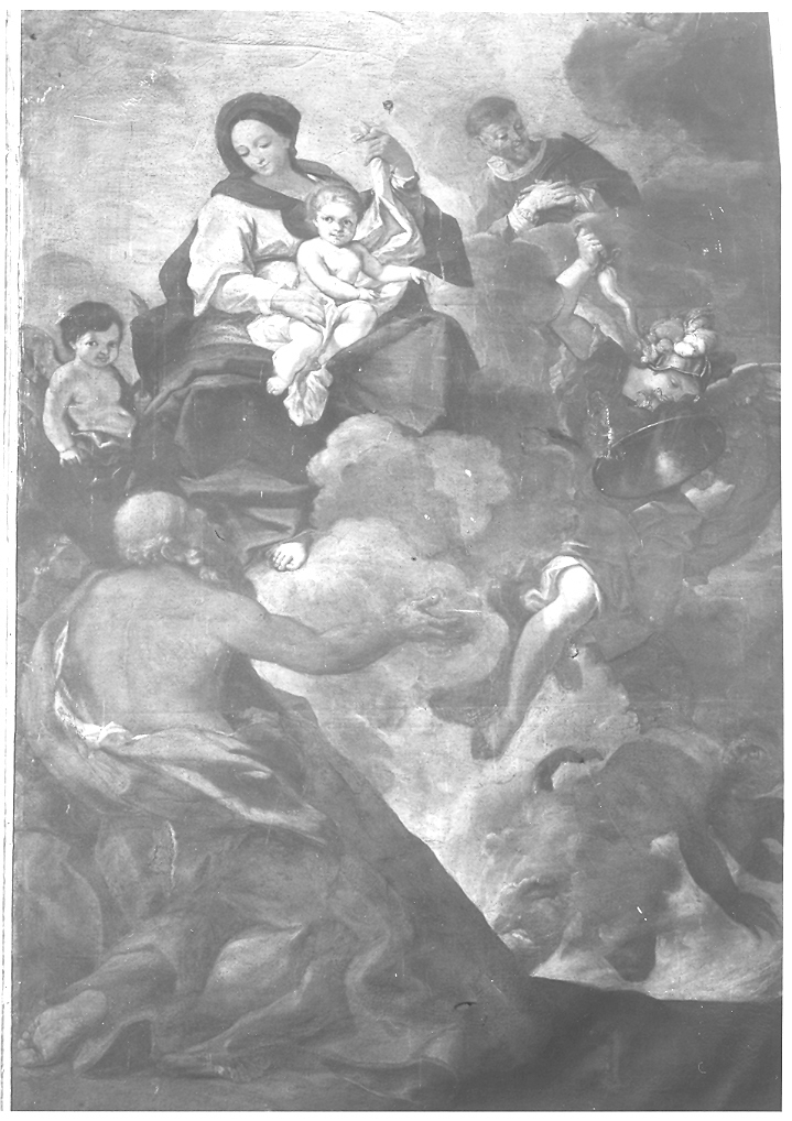 Madonna con Bambino e Santi (dipinto) - ambito marchigiano (sec. XVII)