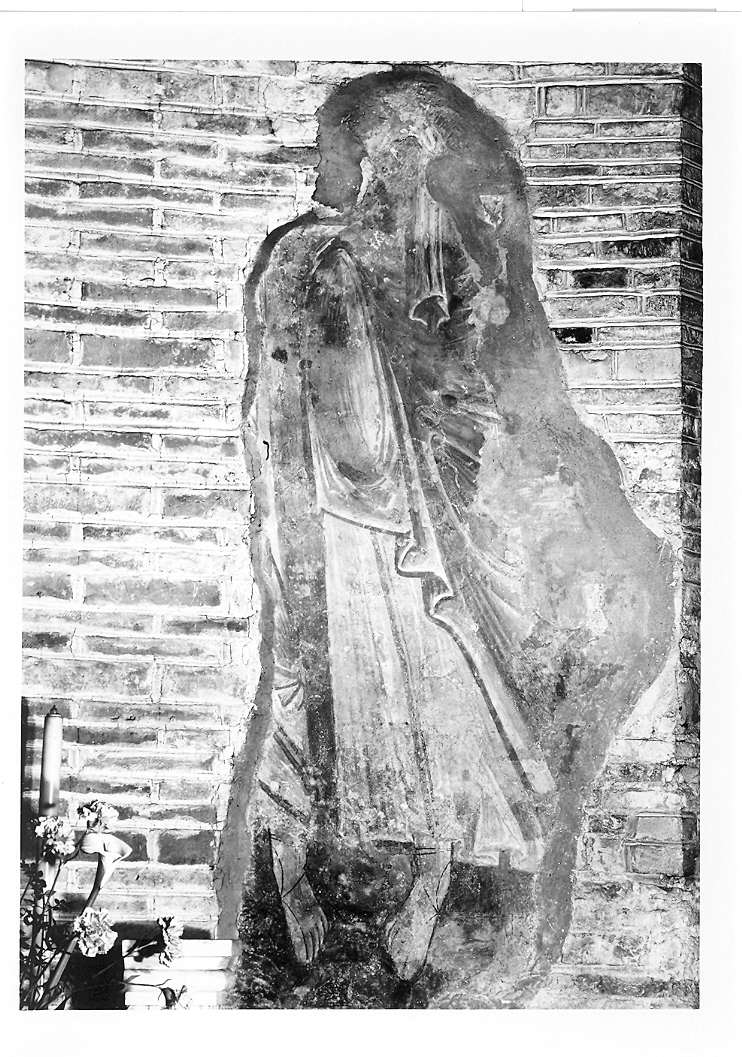 figura maschile (dipinto) - ambito marchigiano (sec. XIII)