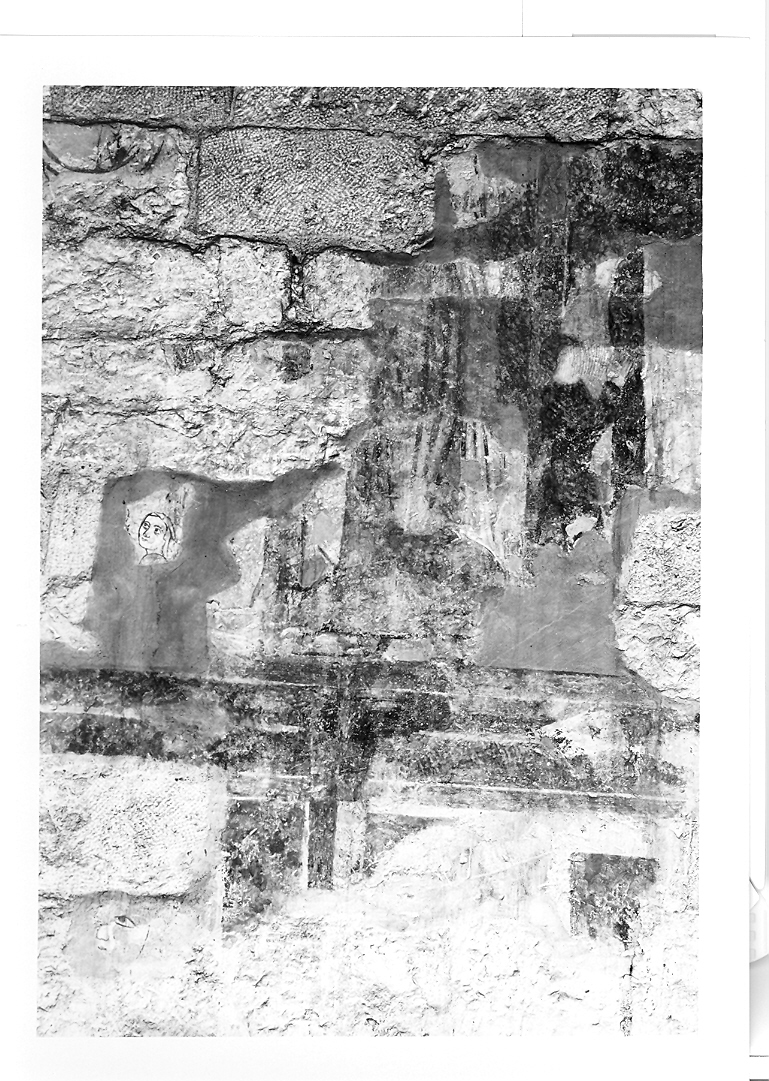 testa d'uomo (dipinto) - ambito marchigiano (sec. XIV)