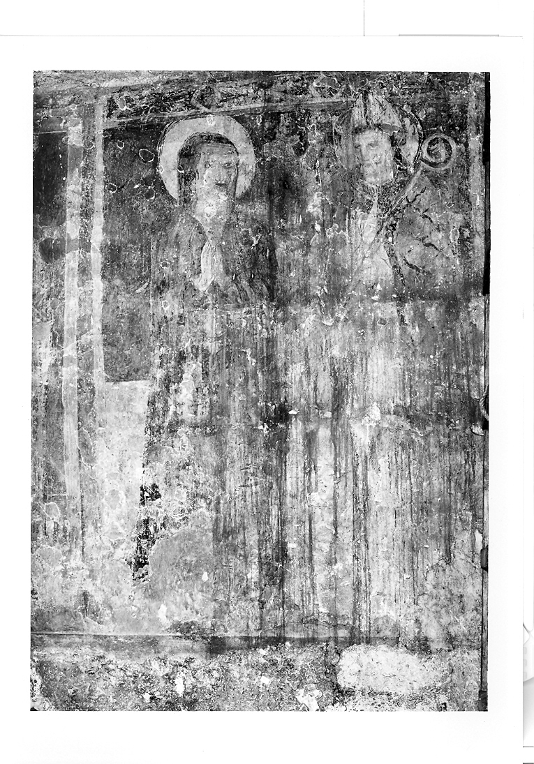 Santo vescovo e Santa (dipinto) - ambito marchigiano (sec. XIV)