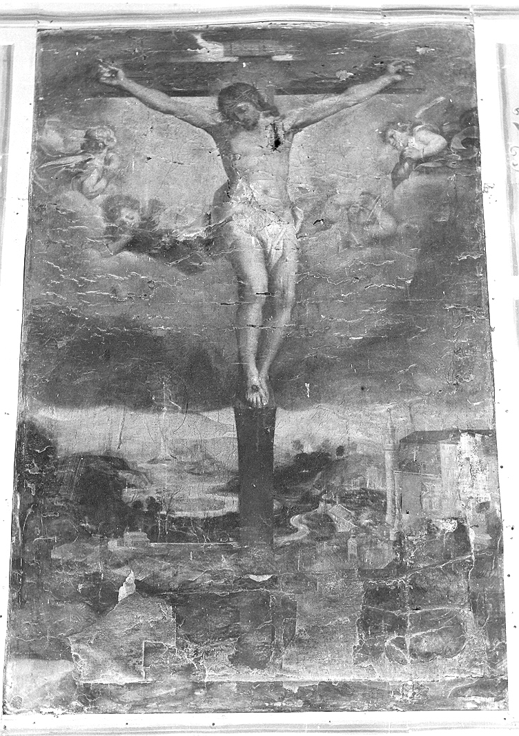 Cristo crocifisso (dipinto) di Fiori Federico detto Barocci (scuola) (primo quarto sec. XVII)