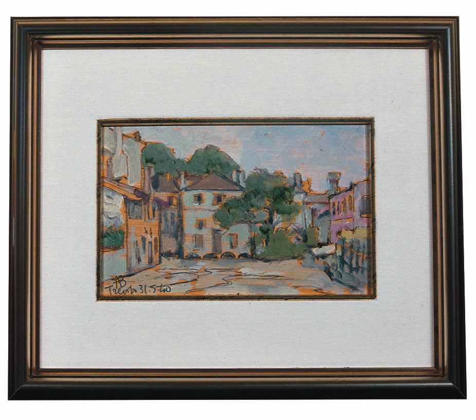 veduta di Treviso (dipinto, serie) di Bucci Anselmo (sec. XX)