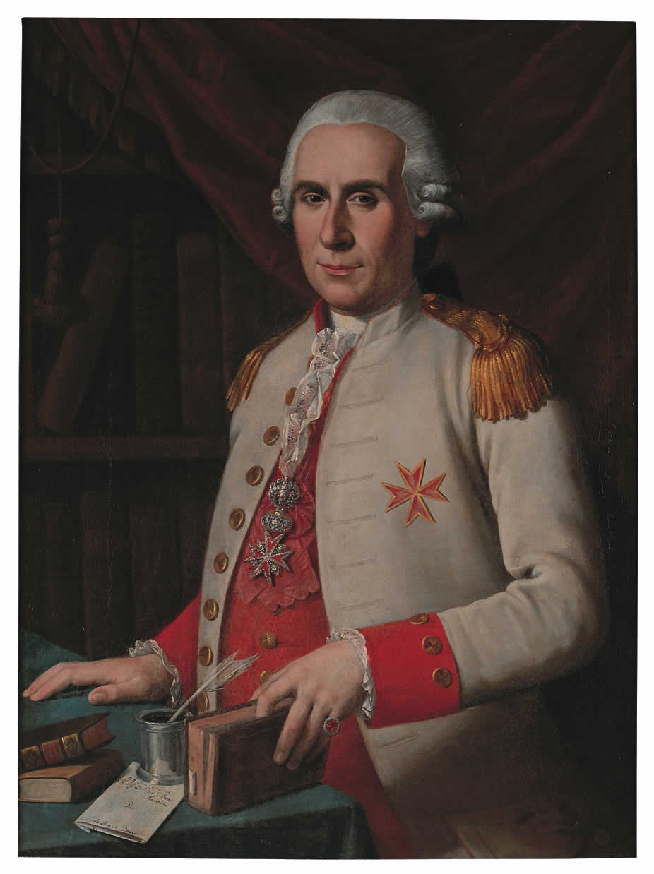 ritratto del Conte Giovan Gastone Marcolini (dipinto) di Magini Carlo (sec. XVIII)