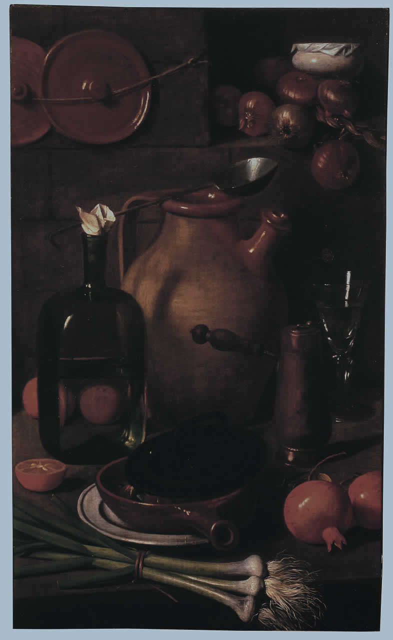 natura morta di verdura e frutta (dipinto) di Magini Carlo (secc. XVIII/ XIX)