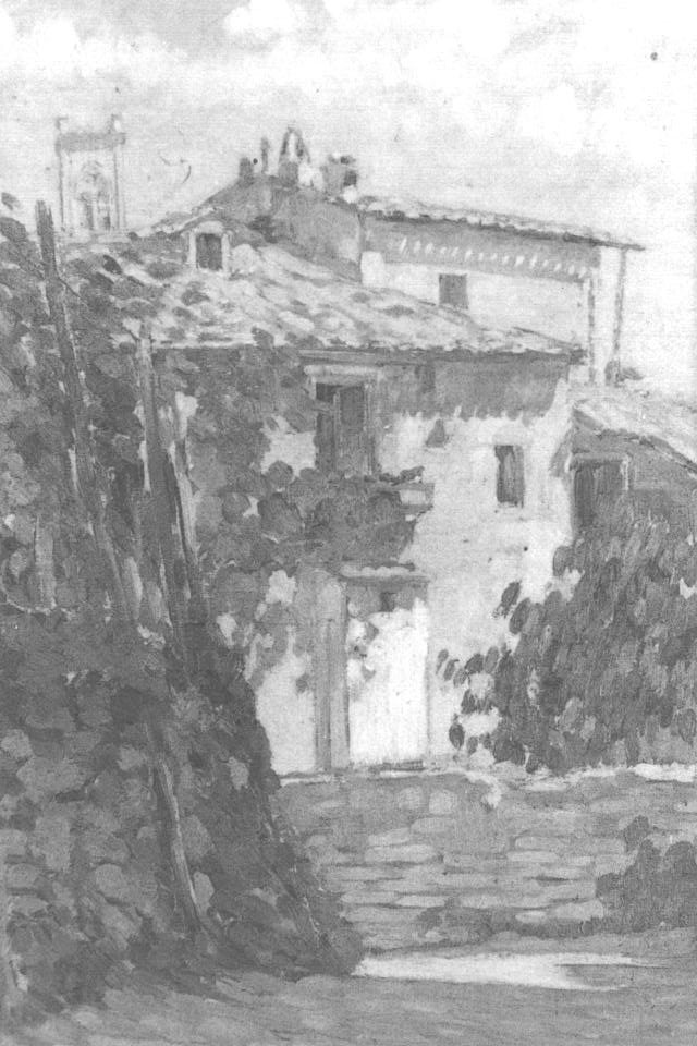 Viuzza - vaseria, casa (dipinto) di Santi Archimede (sec. XX)