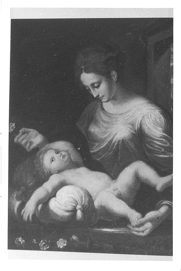 Madonna con Bambino (dipinto) di Sabatini Lorenzo detto Lorenzino da Bologna (attribuito) (sec. XVI)