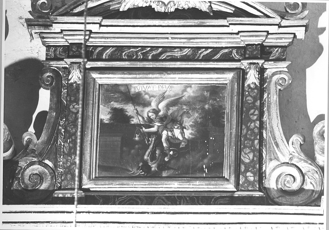 San Michele Arcangelo combatte il drago (dipinto) - ambito marchigiano (sec. XVI)