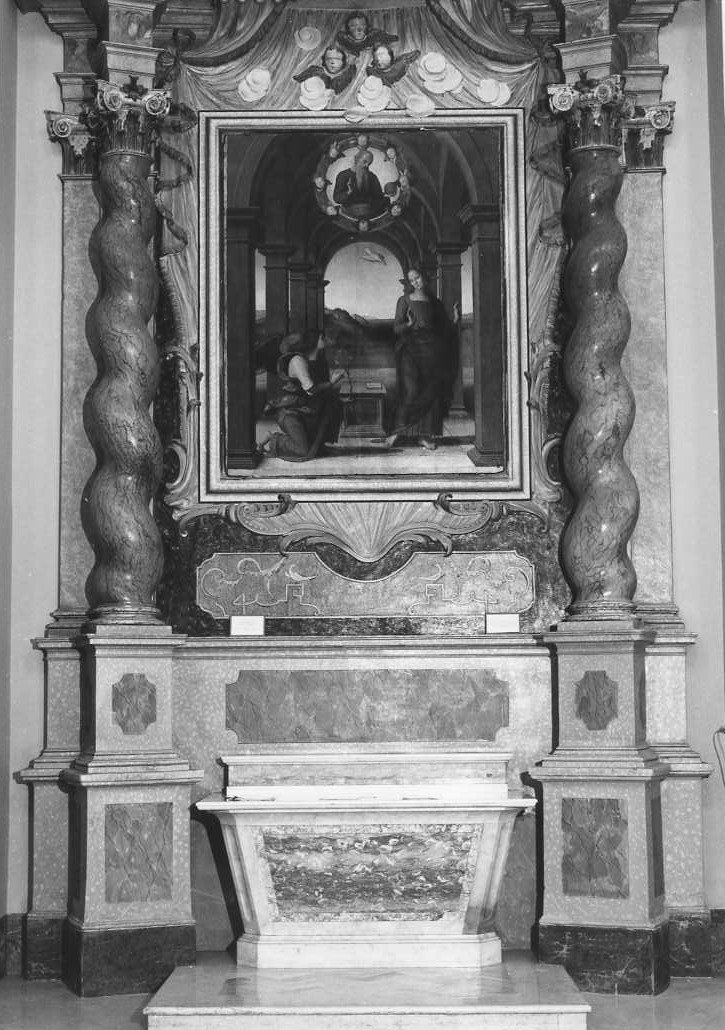mostra d'altare - bottega italiana (prima metà sec. XVIII)