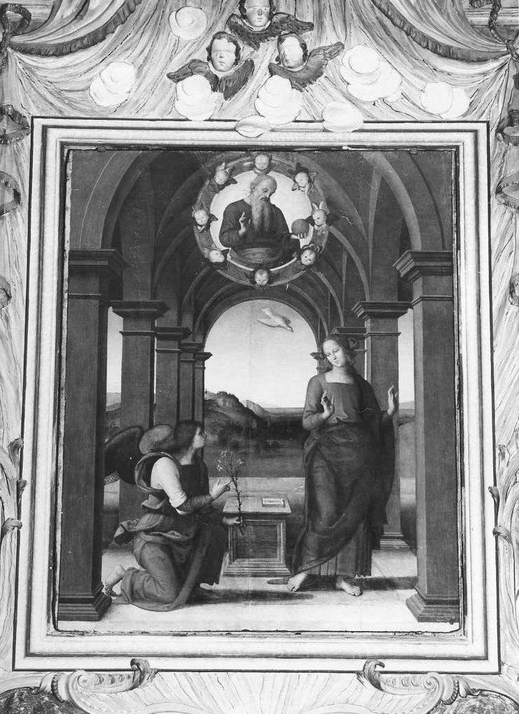 Annunciazione (dipinto) di Vannucci Pietro detto Perugino (sec. XV)