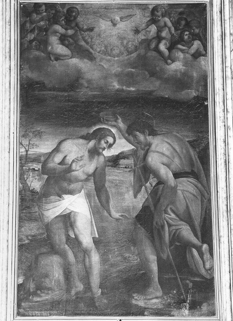 battesimo di Cristo (dipinto) di Giangolini Giovan Francesco (metà sec. XVII)