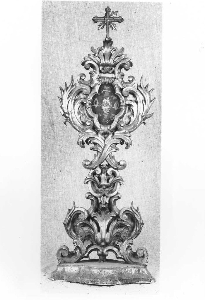reliquiario - a ostensorio, serie - bottega marchigiana (sec. XVIII)