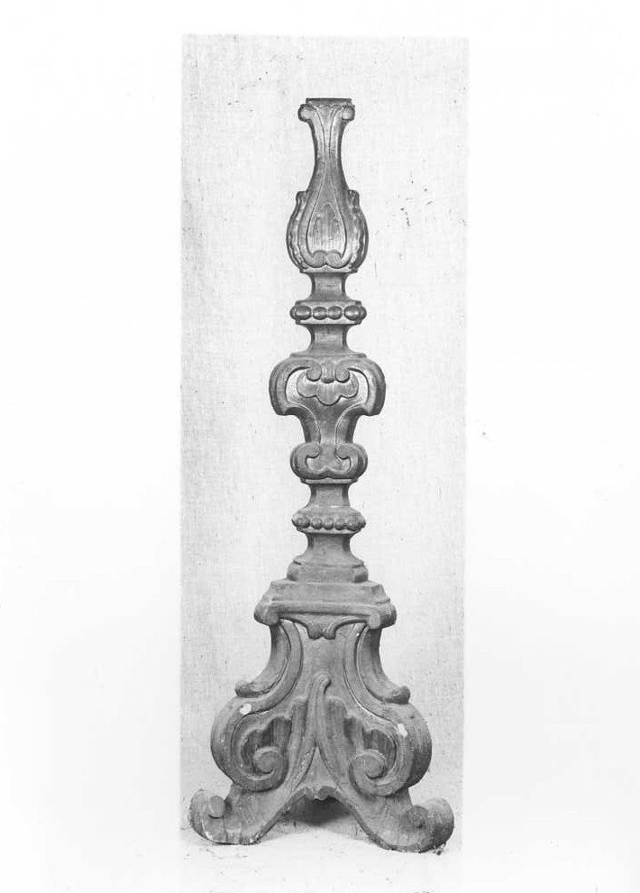 candelabro, serie - bottega marchigiana (inizio sec. XIX)