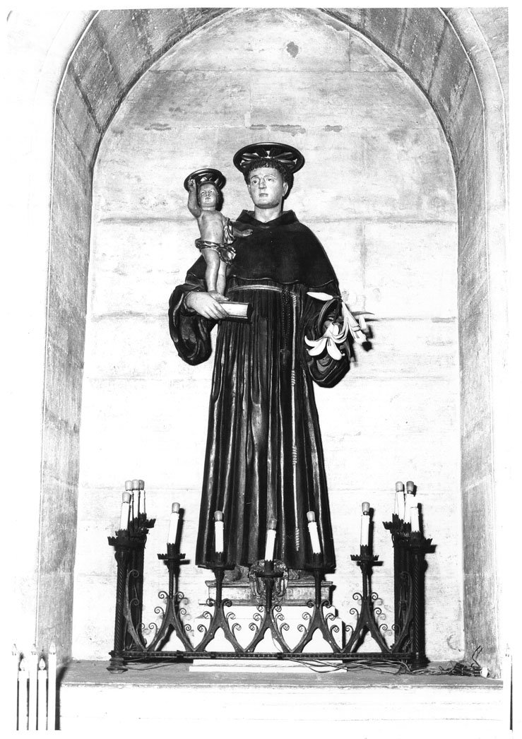 Sant'Antonio da Padova e Gesù Bambino (scultura) - ambito italiano (sec. XVII)