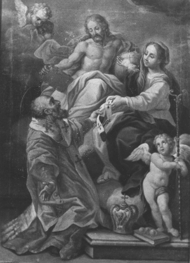 Cristo in gloria (dipinto) di Zampieri Domenico detto Domenichino (attribuito) (sec. XVII)