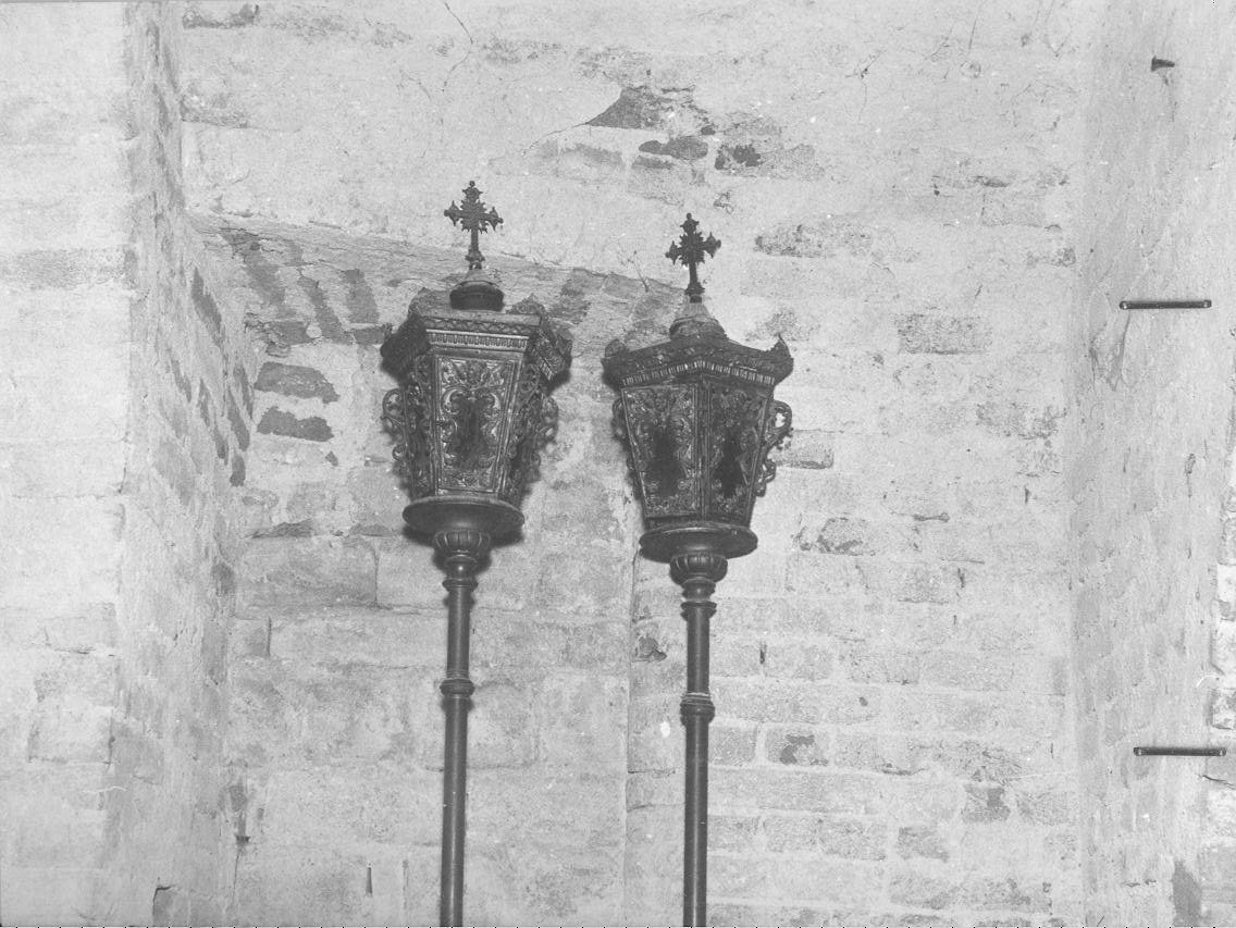 lanterna processionale, coppia - bottega marchigiana (inizio sec. XVIII)