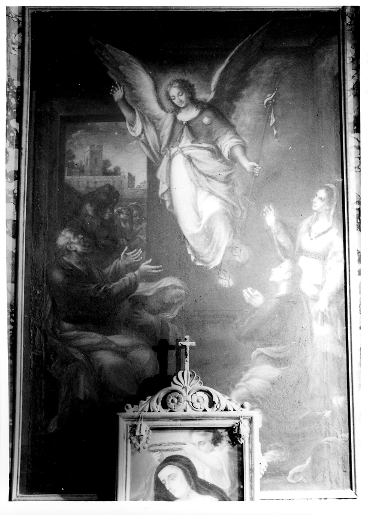 annuncio della nascita di San Giovanni Battista a Zaccaria (dipinto) - ambito marchigiano (fine sec. XVIII)