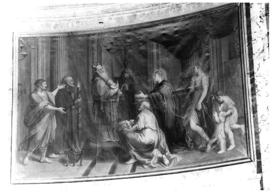 presentazione di Gesù al tempio (dipinto, elemento d'insieme) - ambito italiano (sec. XVIII)