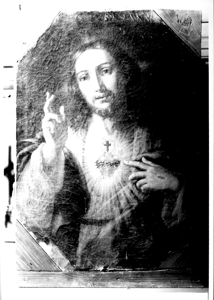 Sacro Cuore di Gesù (dipinto) di Monti Nicola Antonio (maniera) (sec. XVIII)