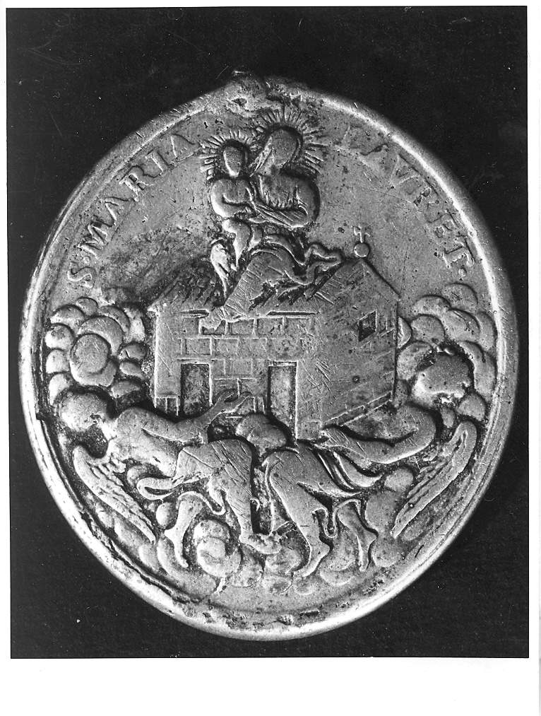trasporto della Santa Casa a Loreto; Cristo (medaglia) - produzione marchigiana (sec. XVIII)