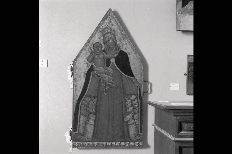 Madonna della Misericordia (stendardo processionale) di Diotallevi di Angeluccio da Esanatoglia (attribuito) (seconda metà sec. XIV)