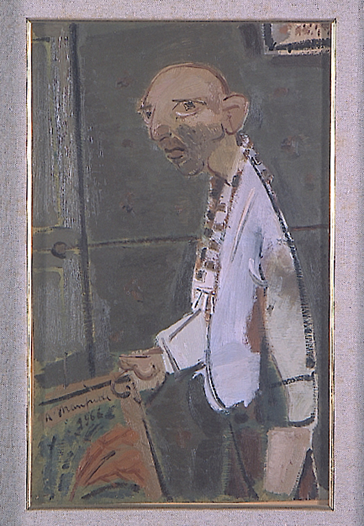 Ritratto di Antonio Ligabue, ritratto (dipinto) di Manfredi Alberto (sec. XX)