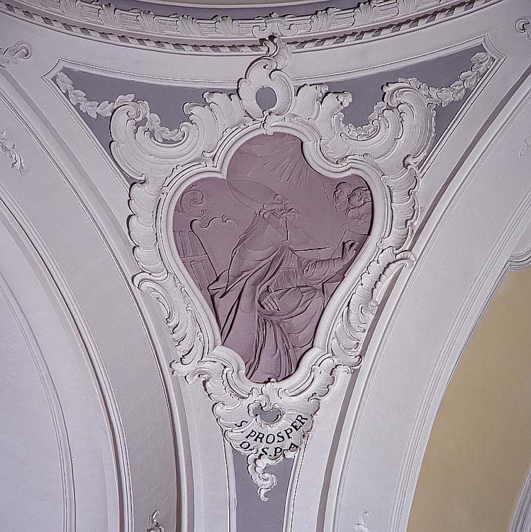 San Prospero (decorazione plastico-pittorica) di Rusconi Camillo (scuola) (sec. XVIII)